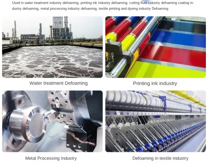 Pengolahan Limbah Kelas Industri Pencetakan Tekstil Pencelupan Busa Supresi Silicone Defoamer 6