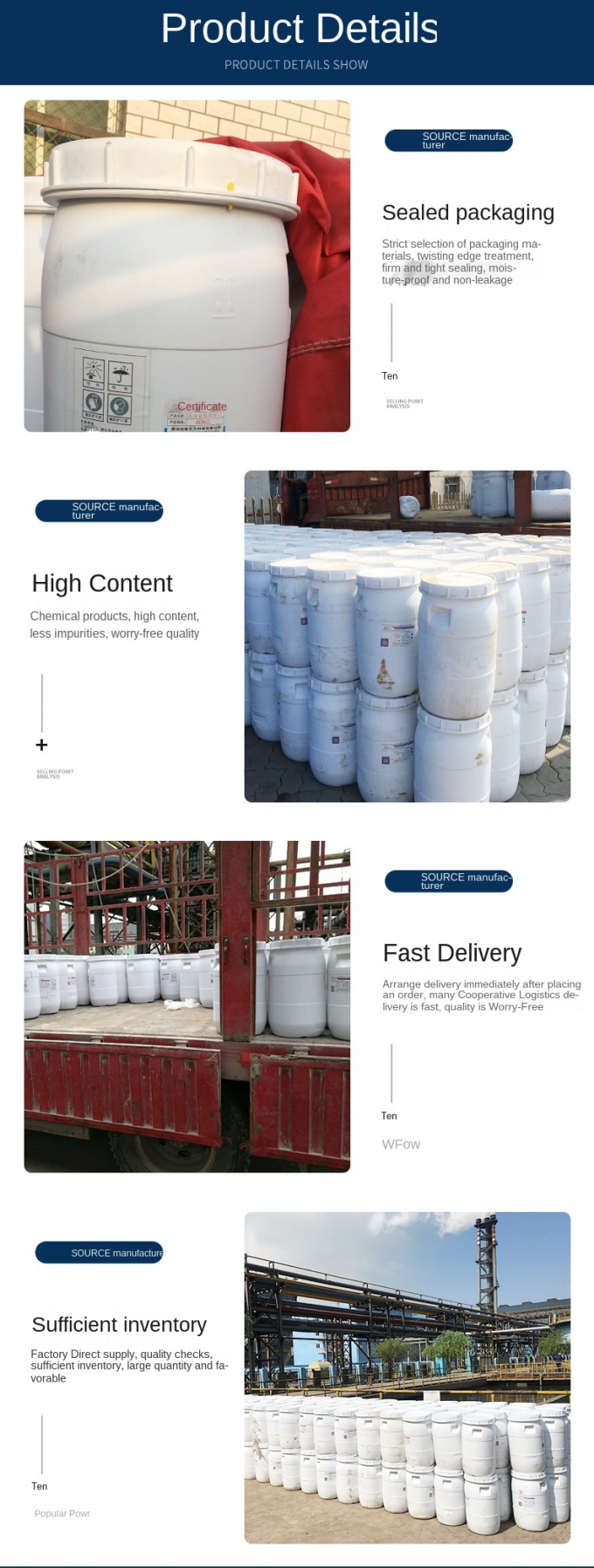 Bahan Kimia Pengolahan Air Industri Degradasi Penghapusan Nitrogen Amonia 3