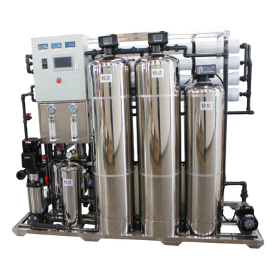 Sistem Reverse Osmosis 2000L / Jam Menghilangkan 98% TDS Garam Untuk Pasokan Minum