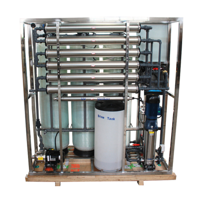 Sistem Reverse Osmosis RO 2000L / Jam Dihapus 97% Bakteri Garam untuk Air Murni