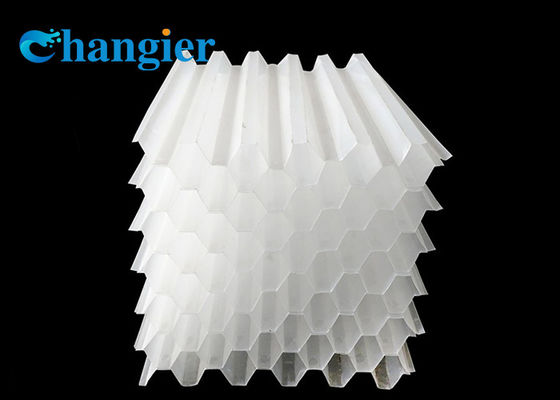 Hexagonal Honeycomb Miring Plat Lamella Pp Tube Settler Media