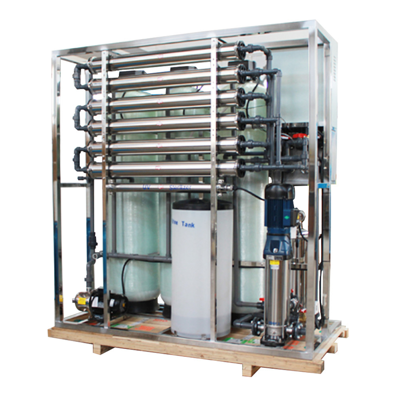 Sistem Reverse Osmosis RO 2000L / Jam Dihapus 97% Bakteri Garam untuk Air Murni